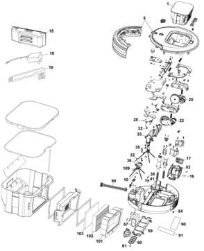 Part Location Diagram of 5140198-51 DeWALT PLEATED FILTER
